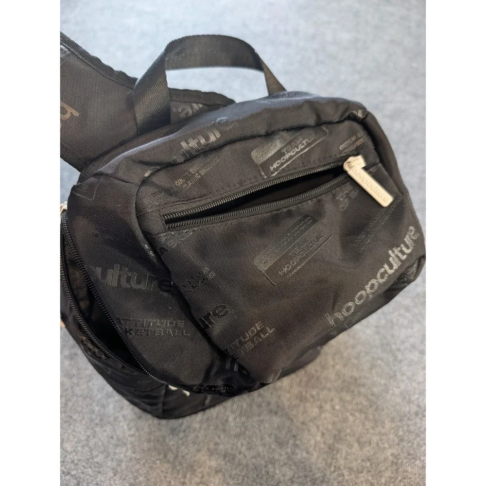 Hoop Culture HOOPSQUAD Basketball Backpack Black Travel Gym Bag Shoes Pocket